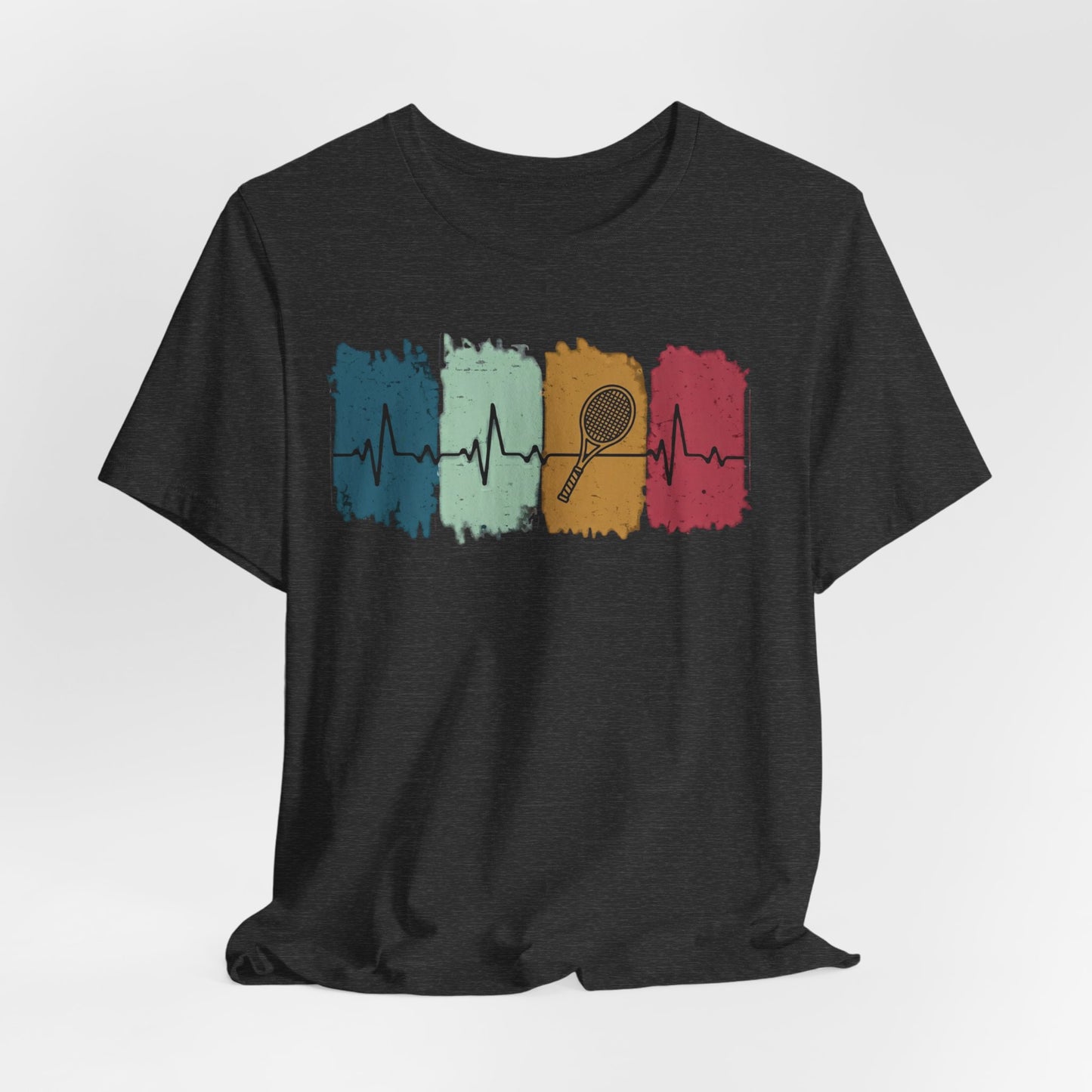 Drum Heartbeat T-Shirt – Retro Brushstroke Drumstick Heartbeat Tee