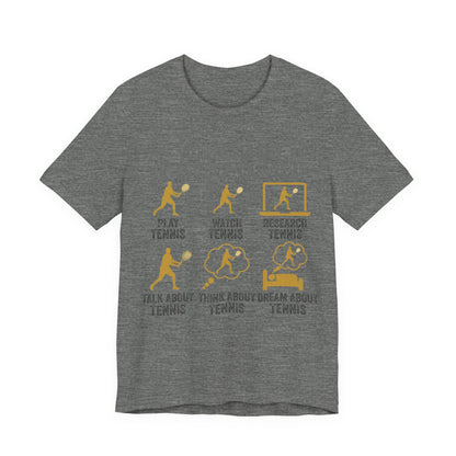 Tennis Lover Graphic Tee — "Things I Do in My Spare Time" Shirt