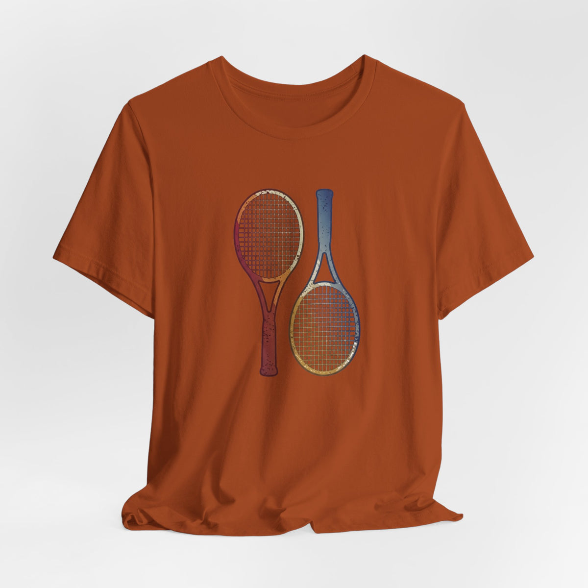 Tennis Rackets Tee — Vintage Wooden Racquets Graphic Shirt