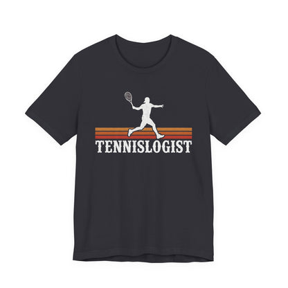Tennislogist T‑Shirt – Retro Tennis Player Graphic Tee for Coaches & Fans