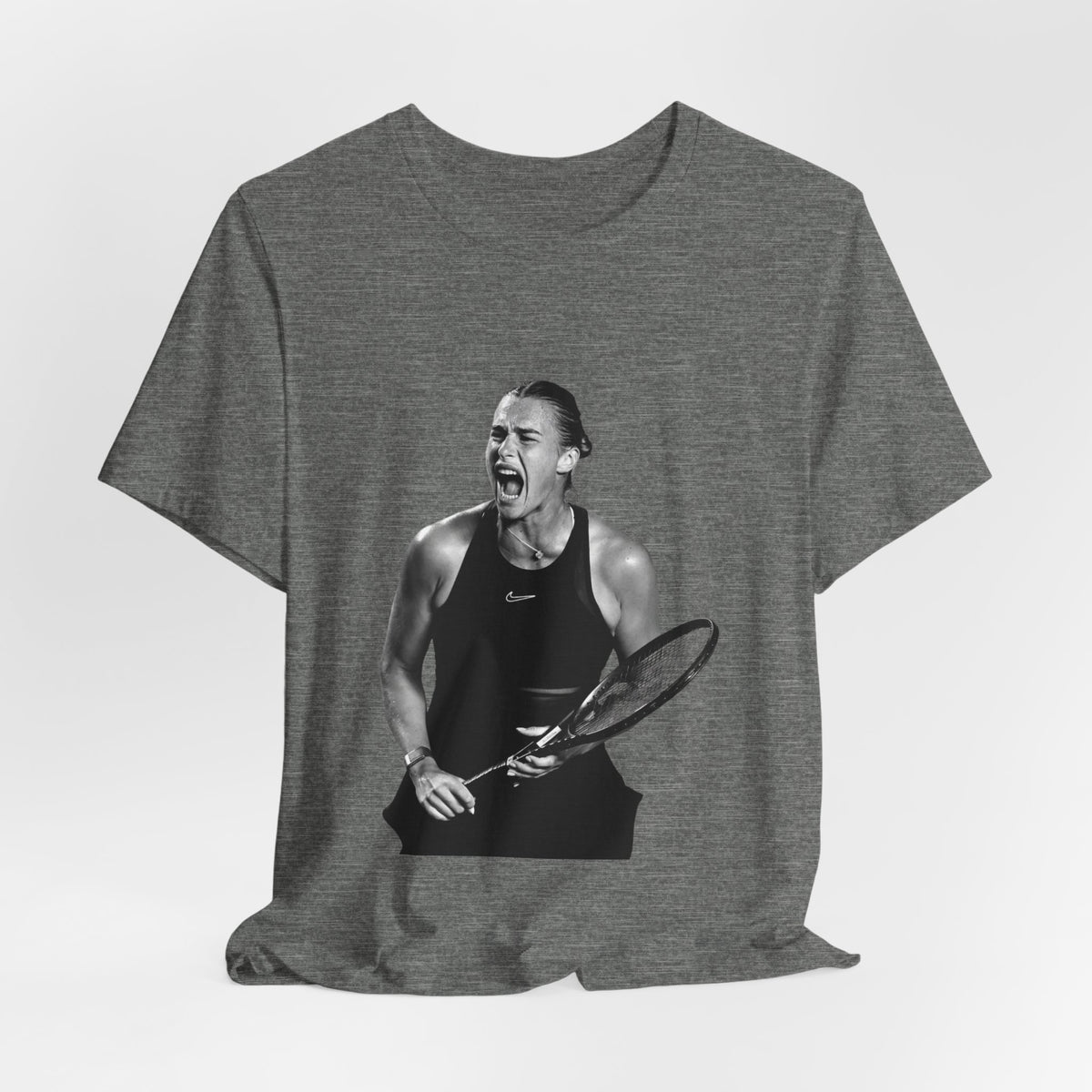 Tennis Player Sabalenka Graphic Tee — Energetic Champion Tennis T‑Shirt