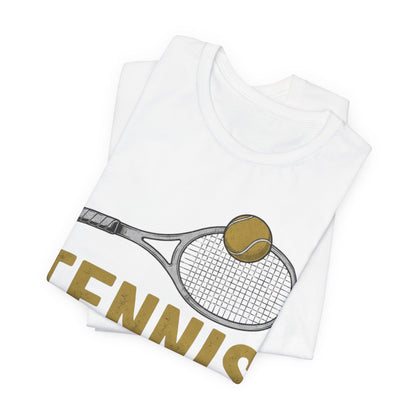 Tennis Racket & Ball Tee — Retro Athletic Tennis T‑Shirt