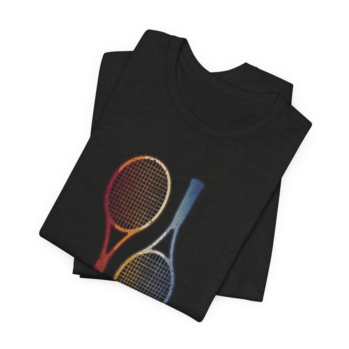 Tennis Rackets Tee — Vintage Wooden Racquets Graphic Shirt