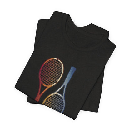 Tennis Rackets Tee — Vintage Wooden Racquets Graphic Shirt