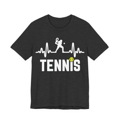 Tennis Pulse Tee — Heartbeat Tennis Player Graphic Shirt