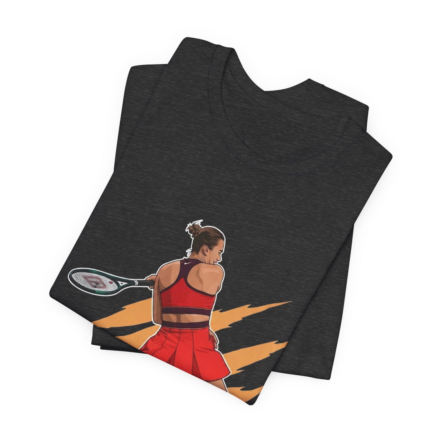 Tennis Player Aryna Sabalenka Graphic Tee — Dynamic Female Athlete Design