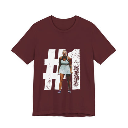 Tennis Player Graphic Tee — Fierce Court Celebration Shirt