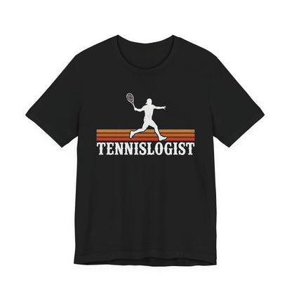 Tennislogist T‑Shirt – Retro Tennis Player Graphic Tee for Coaches & Fans