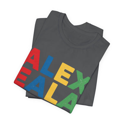 Alex Eala Colorblock Name Tee — Kids & Fans Tennis Player Tribute Shirt