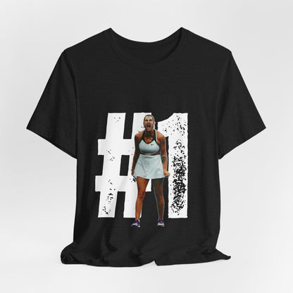 Tennis Player Graphic Tee — Fierce Court Celebration Shirt