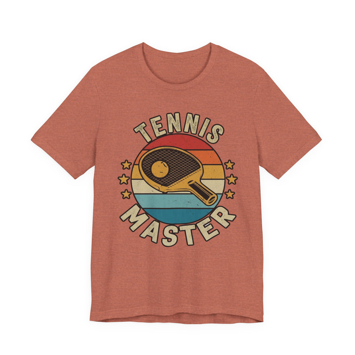Tennis Master Tee — Retro Paddle & Ball Vintage-Style Tennis Shirt