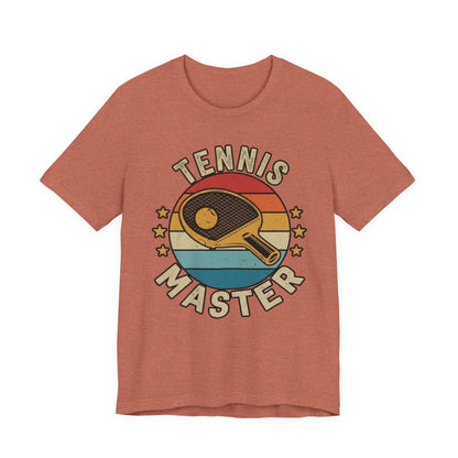 Tennis Master Tee — Retro Paddle & Ball Vintage-Style Tennis Shirt