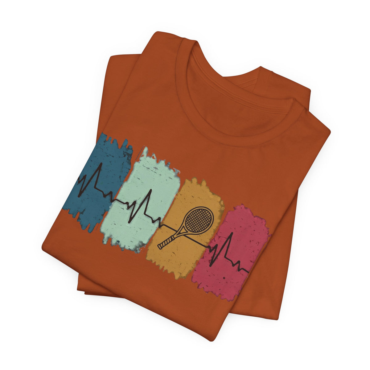 Drum Heartbeat T-Shirt – Retro Brushstroke Drumstick Heartbeat Tee