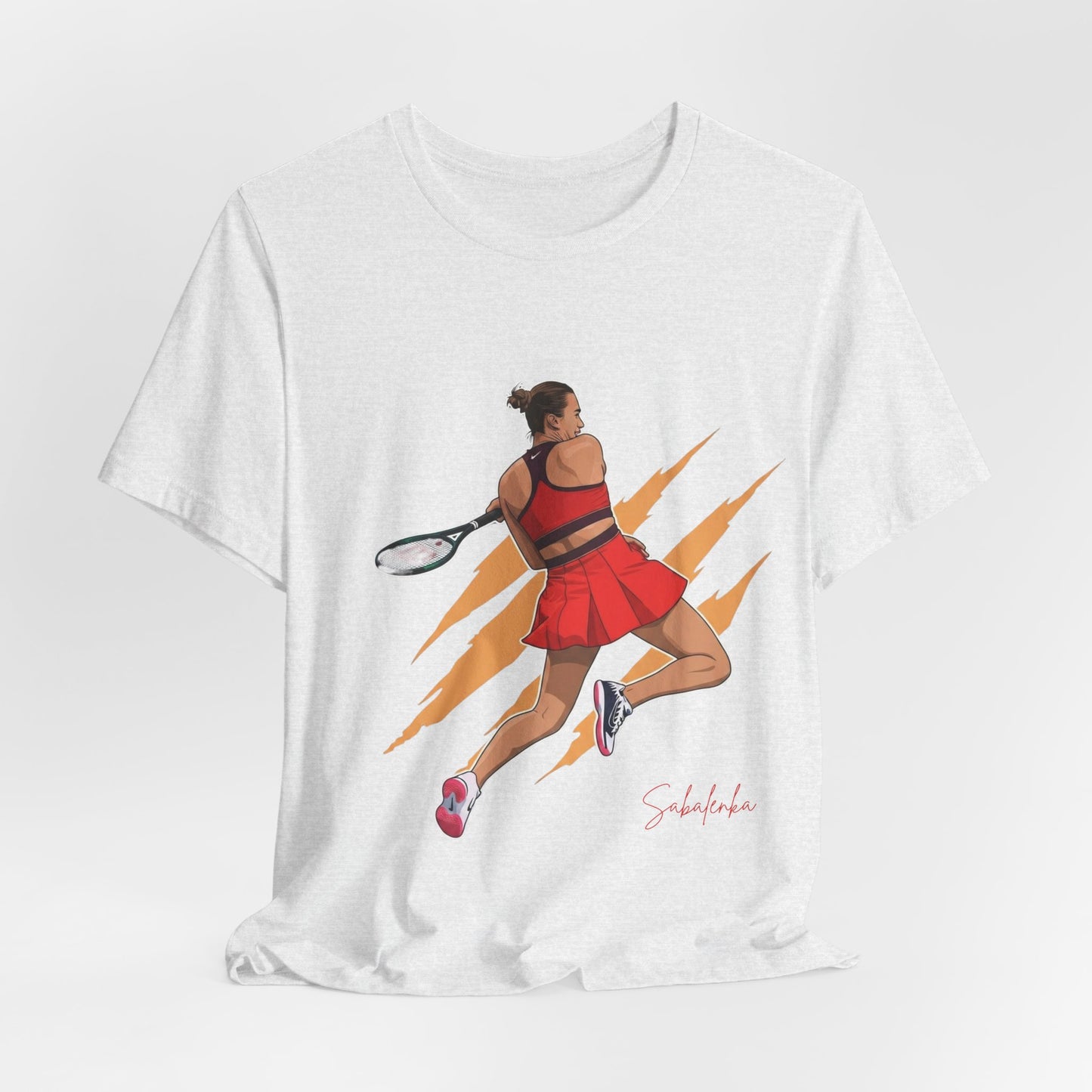 Tennis Player Aryna Sabalenka Graphic Tee — Dynamic Female Athlete Design