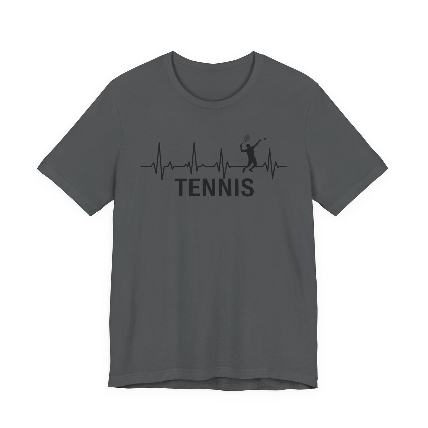 Tennis Heartbeat T‑Shirt — Tennis Player ECG Graphic Tee