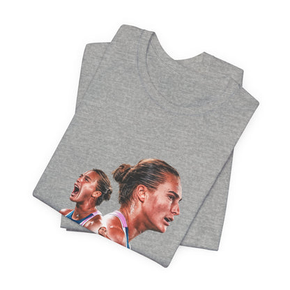 Champion Athlete Sabalenka Graphic Tee — "CHAMPION" Player Portrait T-Shirt