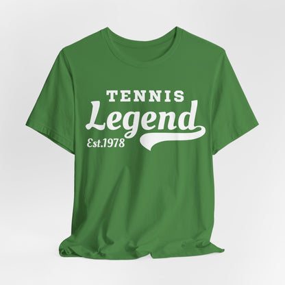 Tennis Legend Tee – Retro "Tennis Legend Est. 1978" Graphic Shirt