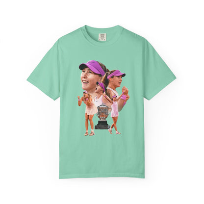 Tennis Graphic T-Shirt — 'Tennis: An Essential Element' Vintage Player Collage