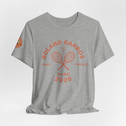 Roland Garros 2026 Tennis Tee – Paris Tournament Graphic T-Shirt
