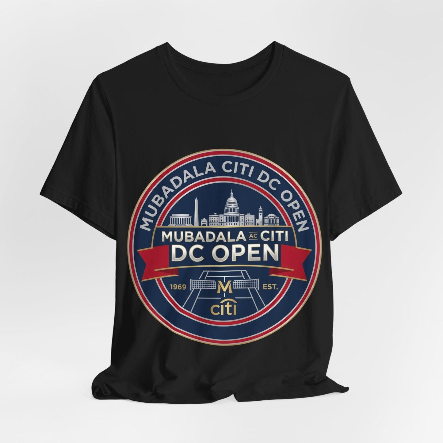 DC Open Tennis Tee — 'Mubadala Citi DC Open' Vintage Badge Shirt