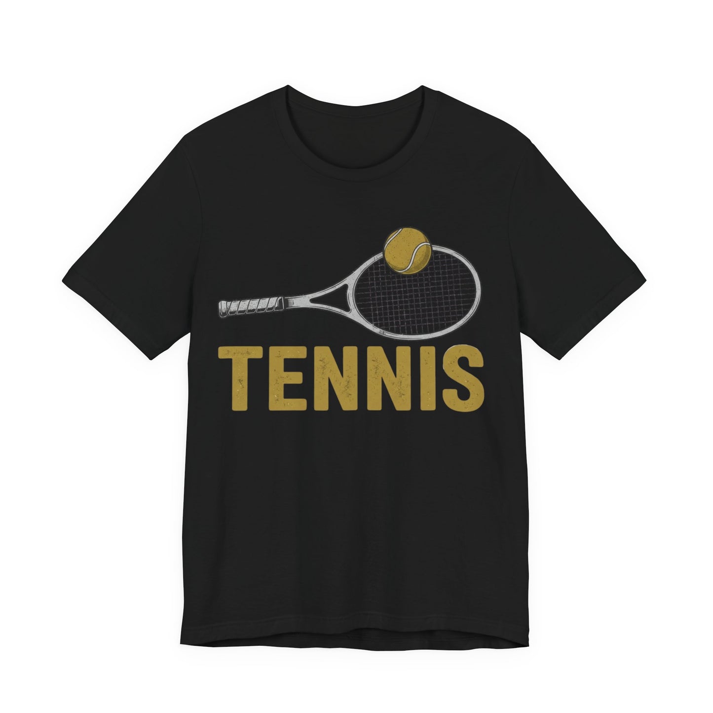 Tennis Racket & Ball Tee — Retro Athletic Tennis T‑Shirt