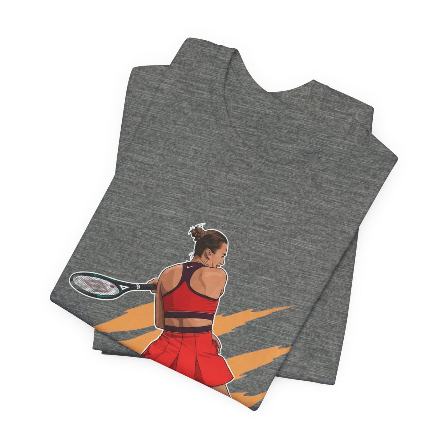 Tennis Player Aryna Sabalenka Graphic Tee — Dynamic Female Athlete Design