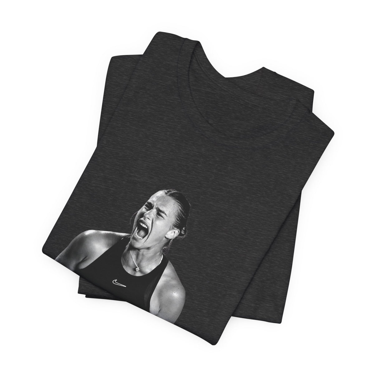 Tennis Player Sabalenka Graphic Tee — Energetic Champion Tennis T‑Shirt