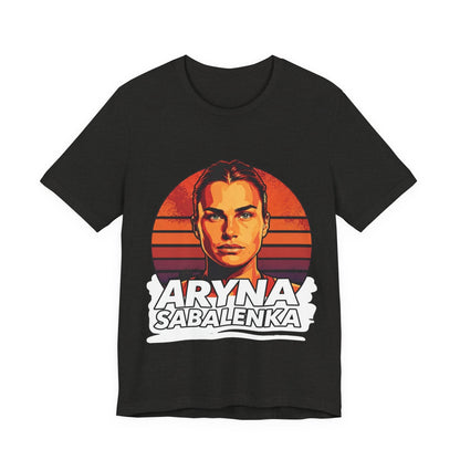 Aryna Sabalenka Graphic Tee — Vintage Sunset Tennis Player T-Shirt