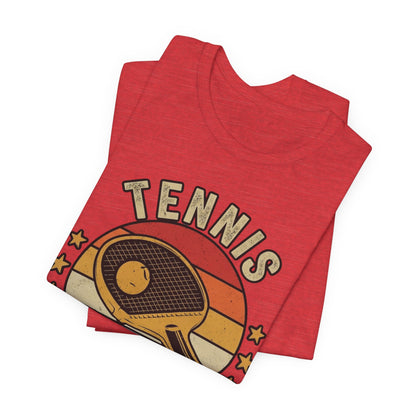 Tennis Master Tee — Retro Paddle & Ball Vintage-Style Tennis Shirt