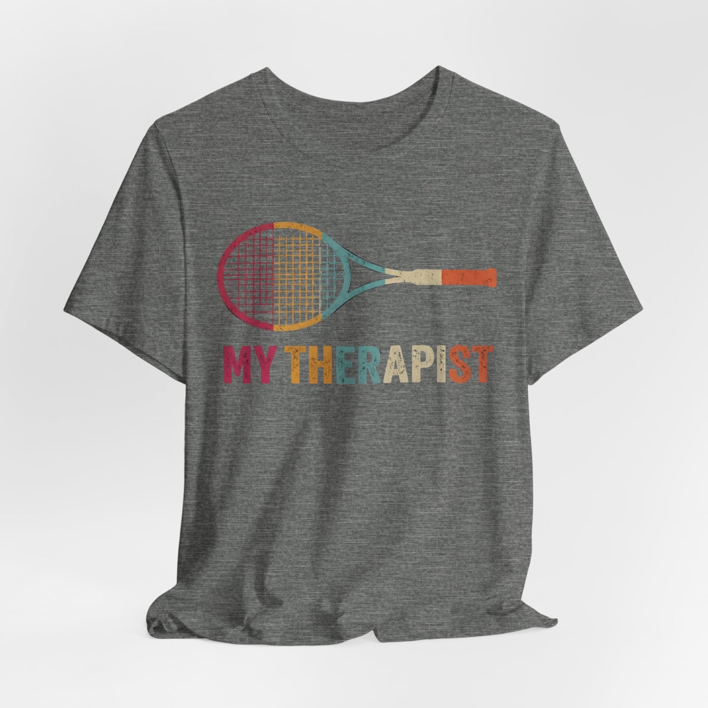 Tennis 'My Therapist' Graphic Tee — Funny Tennis Player Gift