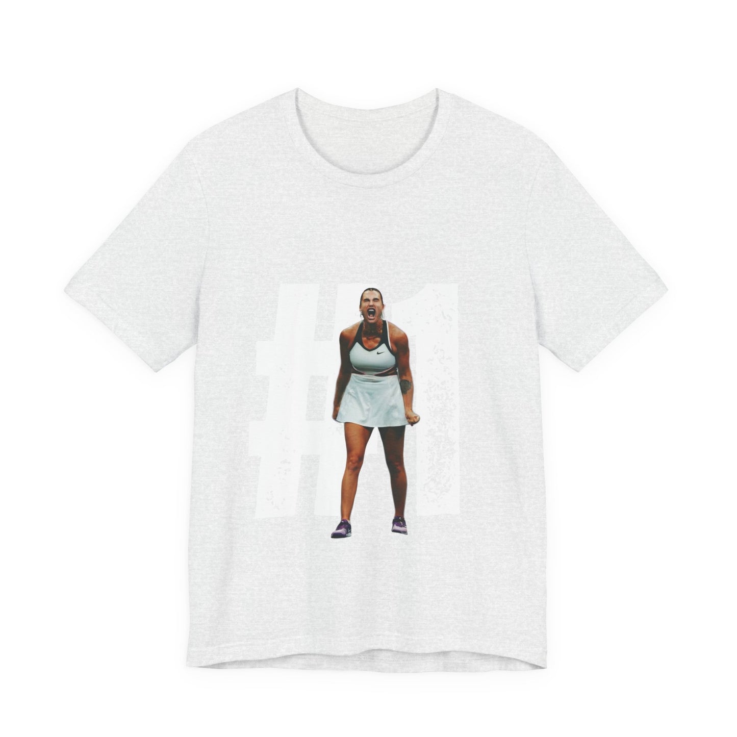 Tennis Player Graphic Tee — Fierce Court Celebration Shirt