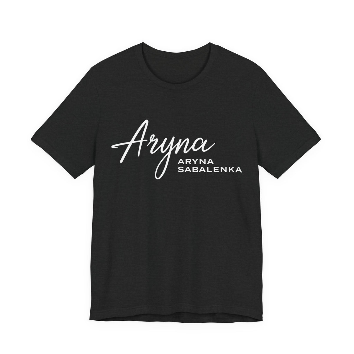 Sabalenka Classic White Tee — Plain Short Sleeve T-Shirt