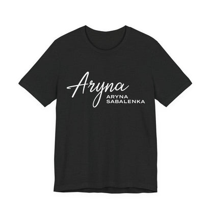 Sabalenka Classic White Tee — Plain Short Sleeve T-Shirt