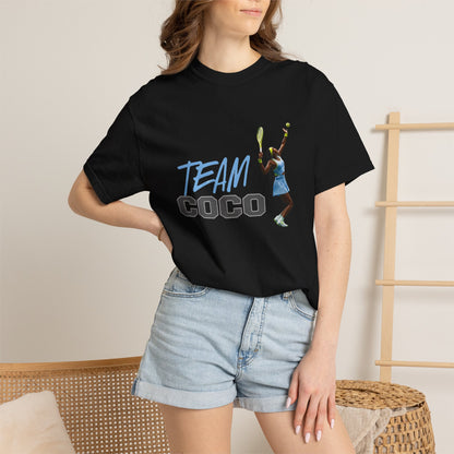 Team Coco Gauff Tennis T-Shirt — "TEAM COCO" Tennis Player Graphic Tee