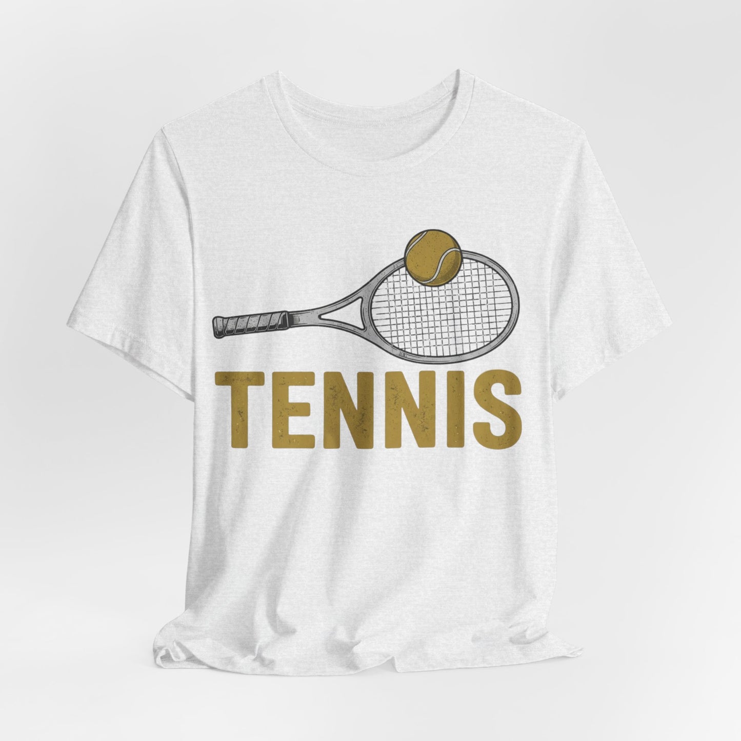 Tennis Racket & Ball Tee — Retro Athletic Tennis T‑Shirt
