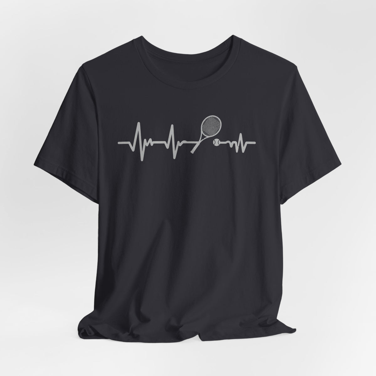 Tennis Heartbeat Tee — Racket Pulse Graphic T-Shirt