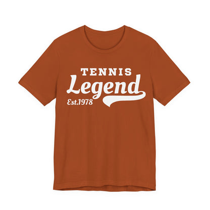 Tennis Legend Tee – Retro "Tennis Legend Est. 1978" Graphic Shirt