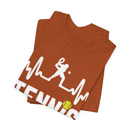 Tennis Pulse Tee — Heartbeat Tennis Player Graphic Shirt
