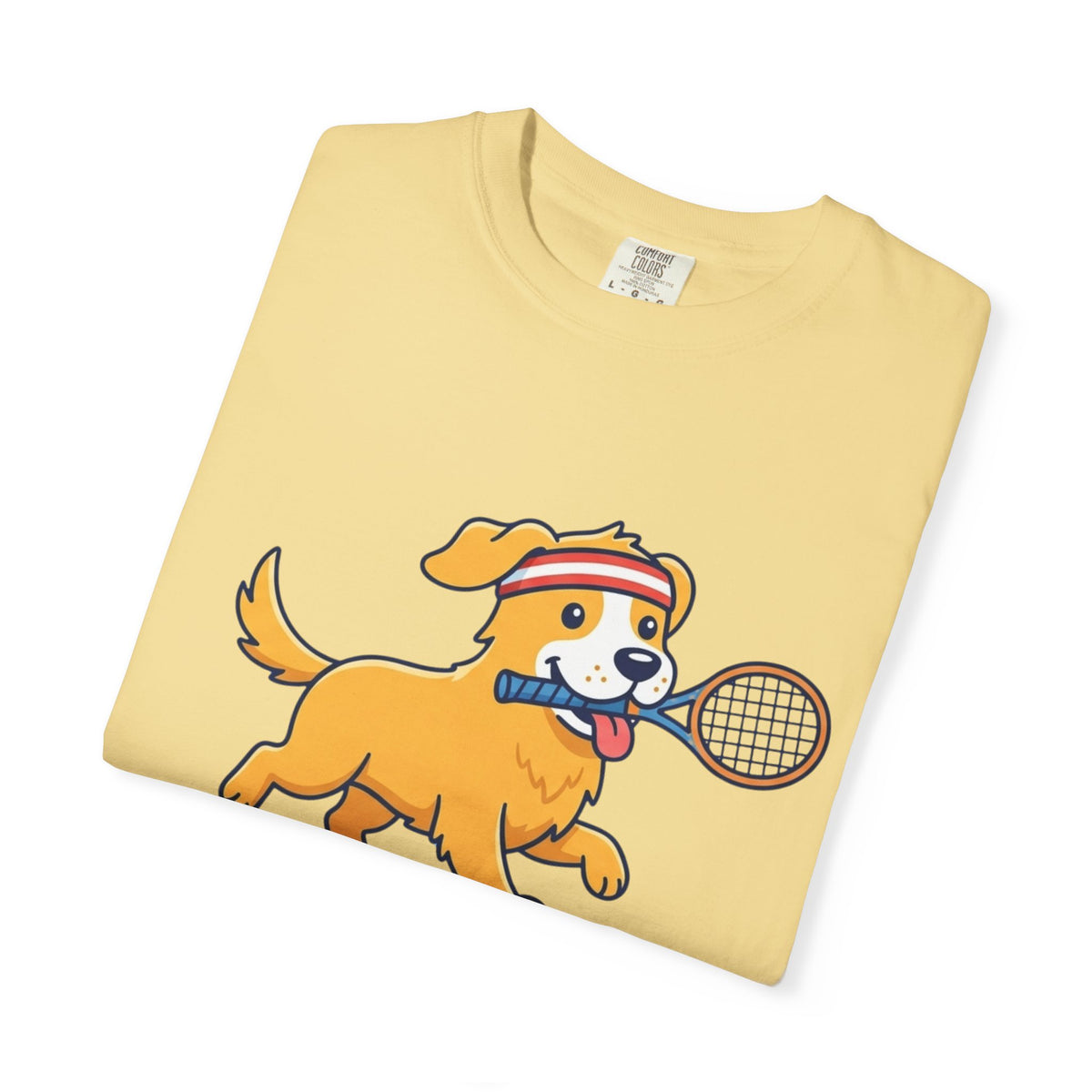 T-Shirt — "Always Ready to Serve" Golden Retriever Tennis Dog Graphic