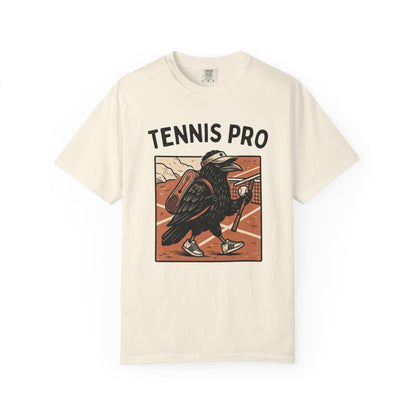 Tennis Pro T‑Shirt — Vintage Raven Tennis Graphic