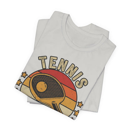 Tennis Master Tee — Retro Paddle & Ball Vintage-Style Tennis Shirt
