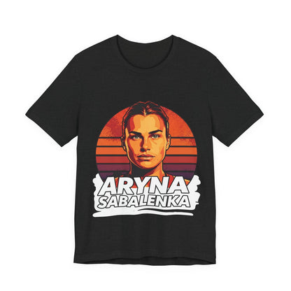 Aryna Sabalenka Graphic Tee — Vintage Sunset Tennis Player T-Shirt