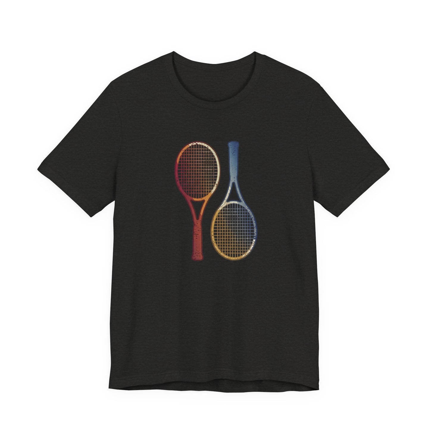 Tennis Rackets Tee — Vintage Wooden Racquets Graphic Shirt