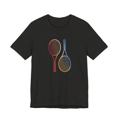Tennis Rackets Tee — Vintage Wooden Racquets Graphic Shirt