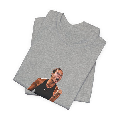 Tennis Player Aryna Sabalenka Victory Graphic Tee
