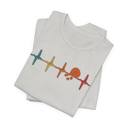 Tennis Heartbeat Tee – Retro Surfing Wave Graphic T-Shirt
