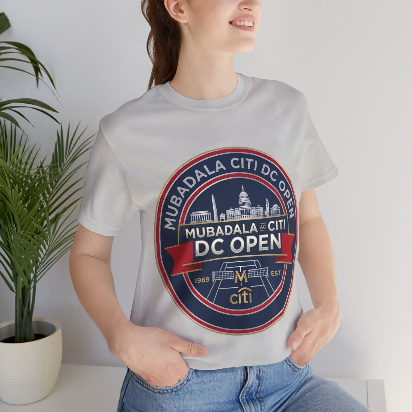 DC Open Tennis Tee — 'Mubadala Citi DC Open' Vintage Badge Shirt
