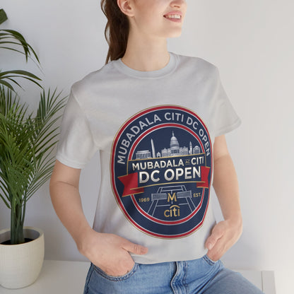 DC Open Tennis Tee — 'Mubadala Citi DC Open' Vintage Badge Shirt