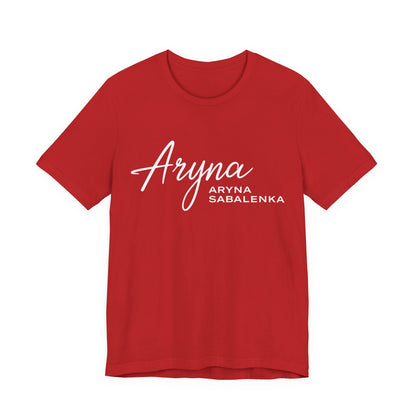 Sabalenka Classic White Tee — Plain Short Sleeve T-Shirt