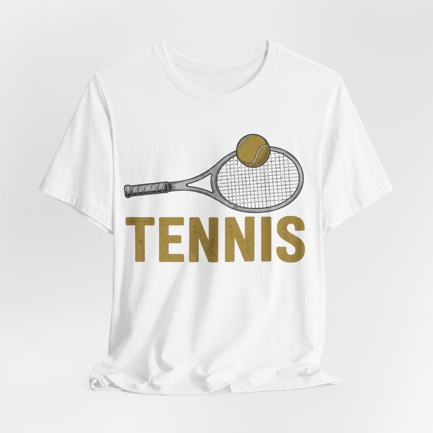 Tennis Racket & Ball Tee — Retro Athletic Tennis T‑Shirt